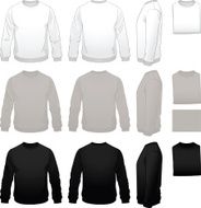 Men&#039;s Sweatshirt Template Package