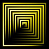 yellow neon square vector background