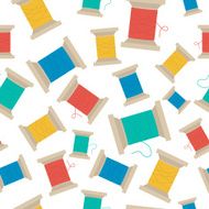 seamless pattern reel of thread Spools thread N2