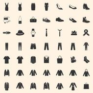 Vector Set of 49 Clothes Icons N4
