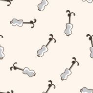 Modeling racks cartoon seamless pattern background