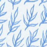 Seamless pattern with textile branches