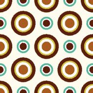 seamless circle dots retro pattern