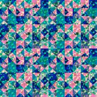 Retro pattern of geometric shapes N14