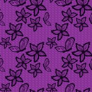 Flower and bytterfly lacy seamless background N2