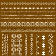 Calligraphic lace brush set N4