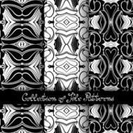 Set of 3 Seamless Vintage Patterns (Vector) N17