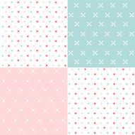 Set of seamless geometric patterns N21