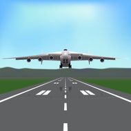 aircraft flying in the sky with a reflection
