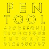 alphabetic fonts and numbers N8