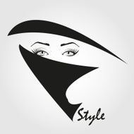 Fashion girl in sketch-style N127