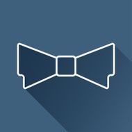 Vector bow-tie icon Eps10 N2