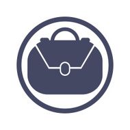 Woman bag vector icon N2