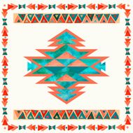 Navajo aztec textile inspiration pattern Native american indian N4