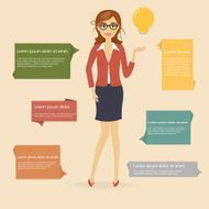 business people character hipster girl style