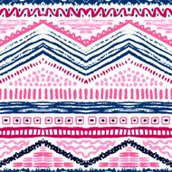 Hand drawn painted seamless pattern Vector illustration N18
