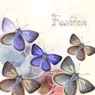 Fashion butterfly backgroud