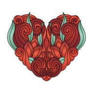 Vector Deco Abstract Heart N2