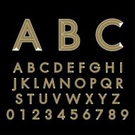 alphabetic fonts and numbers N10