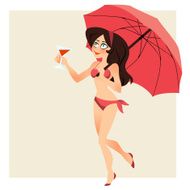 Retro beach background