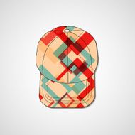 Abstract illustration on peaked cap N40
