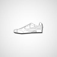 Abstract illustration on sneakers N41