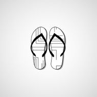 Abstract illustration on flip flops N44