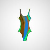 female swimsuit isolated N46