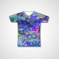 Abstract illustration on t-shirt N32