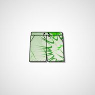 Abstract illustration on shorts N49