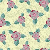 Seamless vector rose pattern