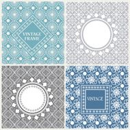 Floral pattern with frames