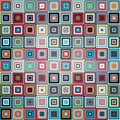 Geometric pattern of squares