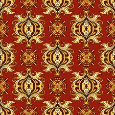Damask seamless vector pattern N4