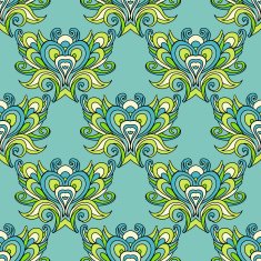 Vintage Damask seamless vector swirl