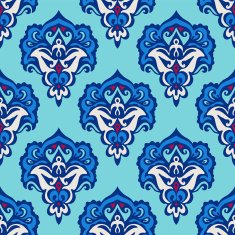 Damask flower vector seamless