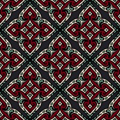 Seamless ethnic vector tiles design