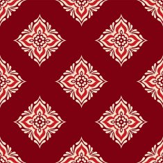 red geometric seamless vector design