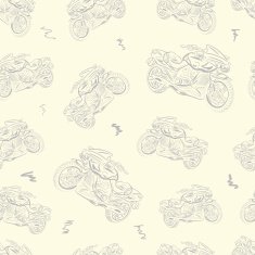 Seamless texture with motorcycles 5