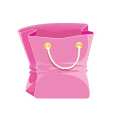 Cartoon Vector Bag Icon