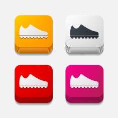 square button sneakers N6