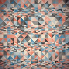 Pattern of geometric shapes with triangles