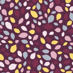 Bright autumn template Blackberry or raspberry leaves Seamless vector