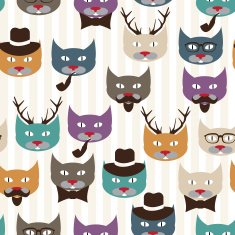 pattern with cats N5