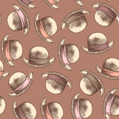 Sketch retro gentlemen hat