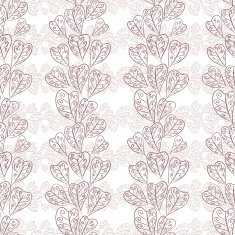 Seamless fall leaves pattern floral wallpaper hand drawn