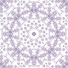 Seamless Outline Floral Pattern N6