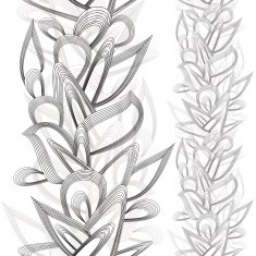 Seamless vertical floral abstraction