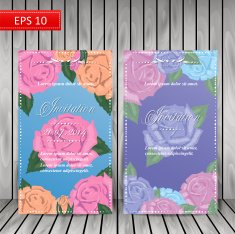 Floral invitation N9