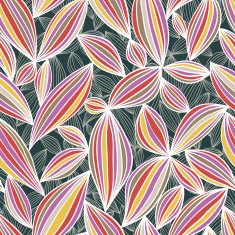 Abstract floral seamless pattern vector background
